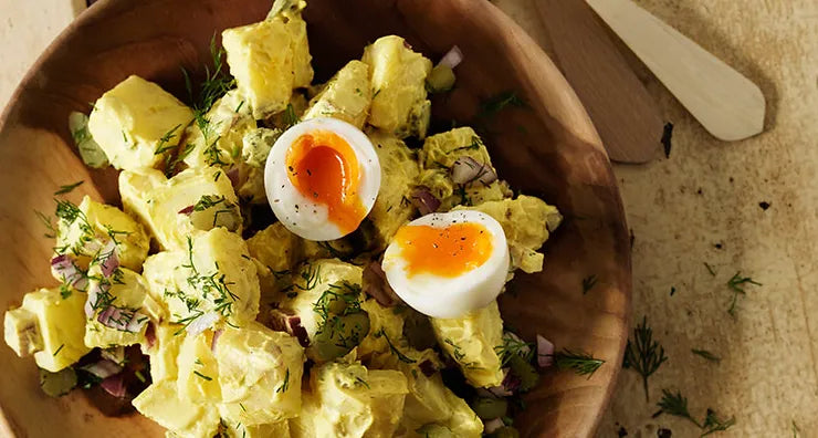 THE BEST TURMERIC, YOGHURT & TAHINI POTATO SALAD