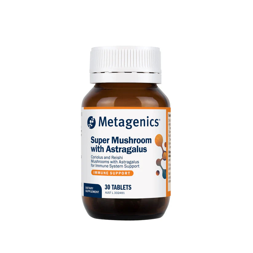 Metagenics Super Mushroom with Astragalus 30 Tablets