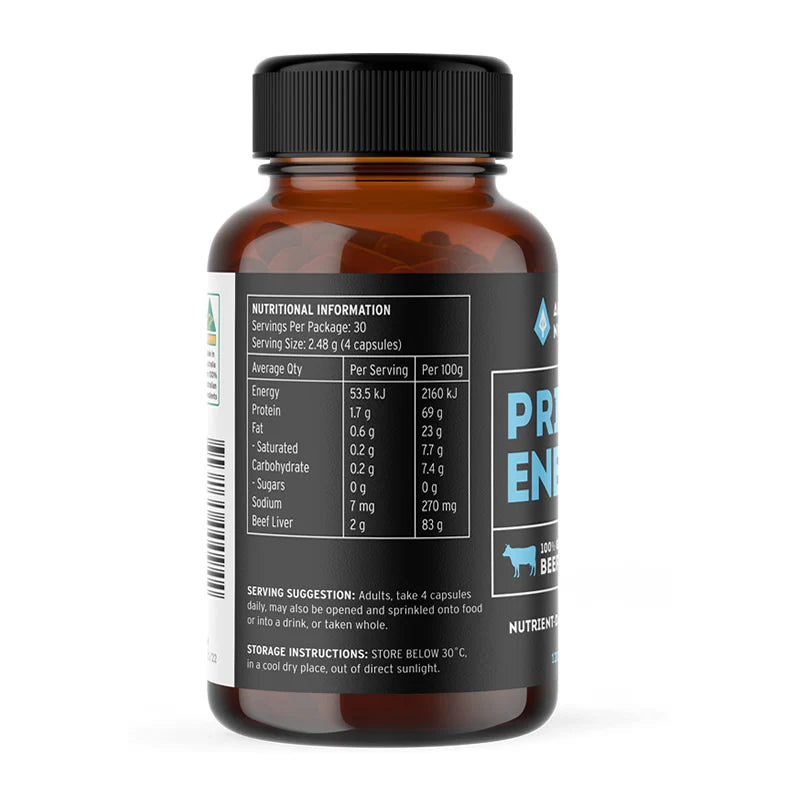 Primal Energy Beef Liver Capsules