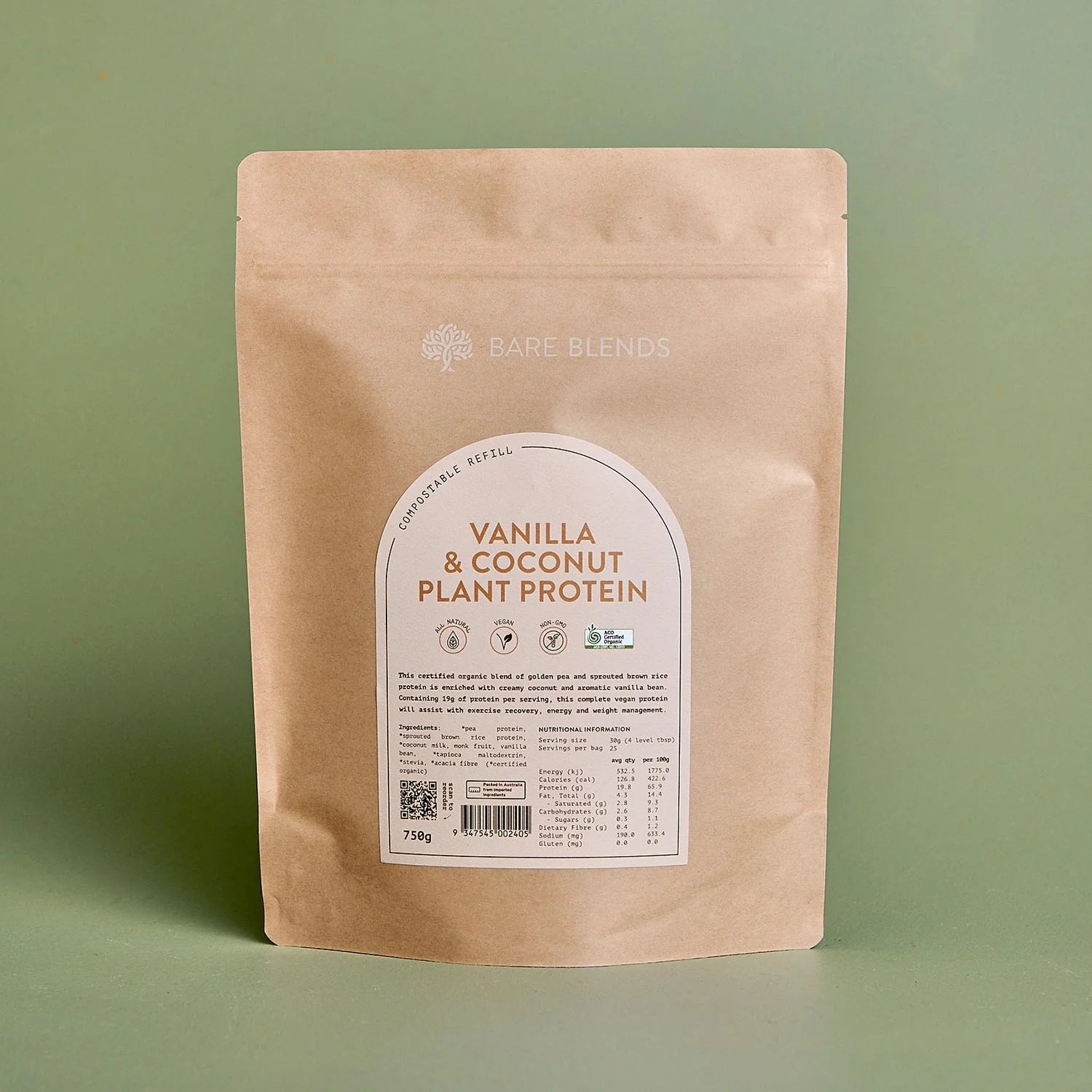 Vanilla & Coconut Plant Protein Powder