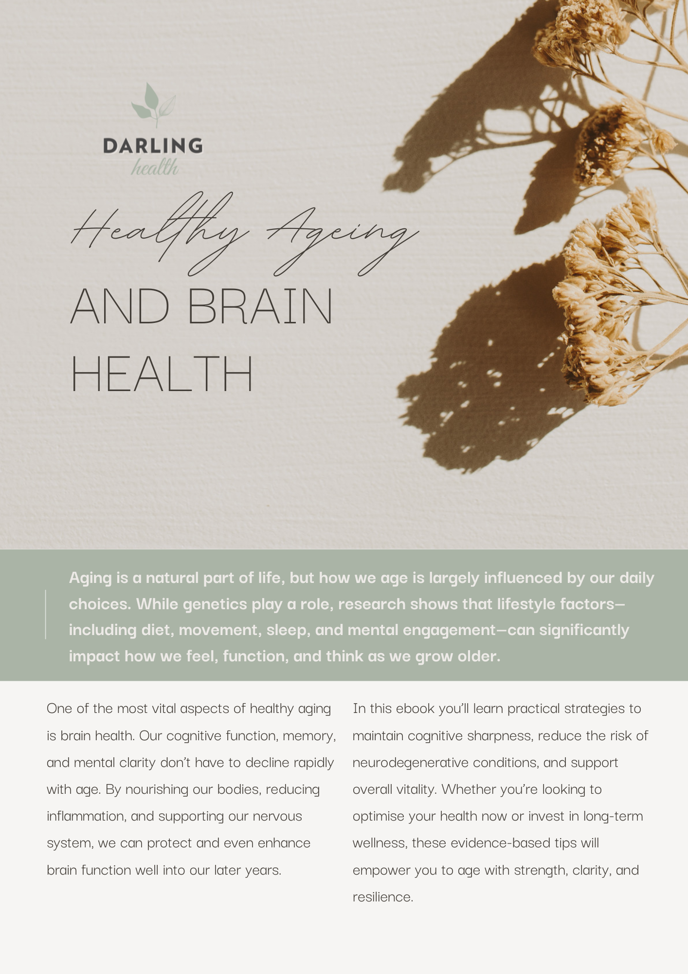 Healthy Ageing Ebook