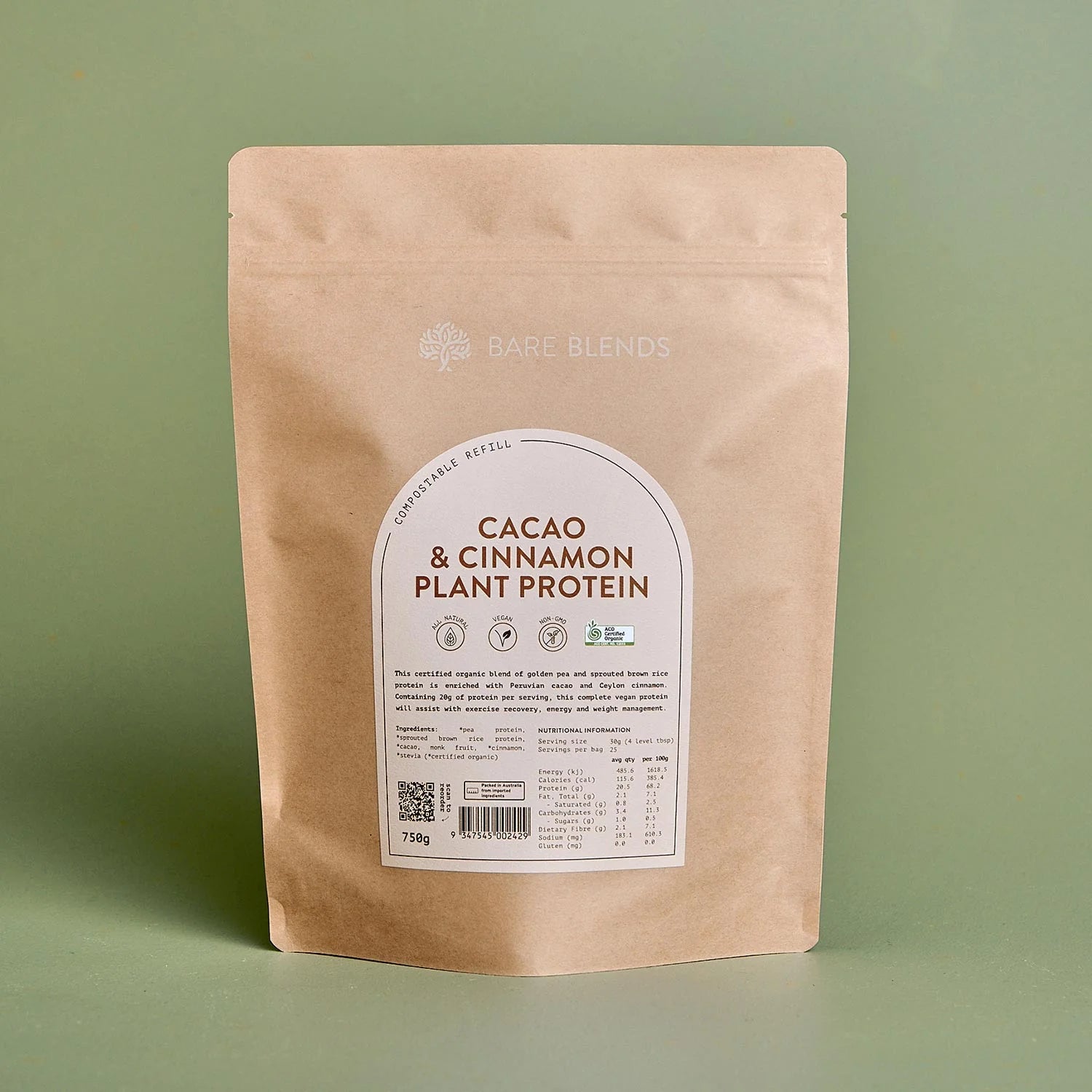 Cacao & Cinnamon Plant Protein Powder